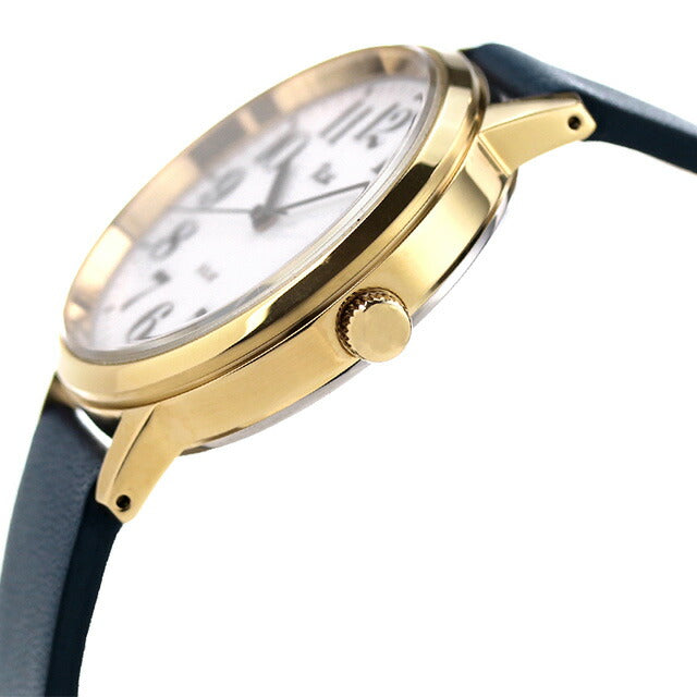 セイコー アルバ リキ スタンダート ソーラー ソーラー 腕時計 ブランド メンズ レディース 革ベルト SEIKO AKPD401 アナログ ホワイト ネイビー 白 AKPD401