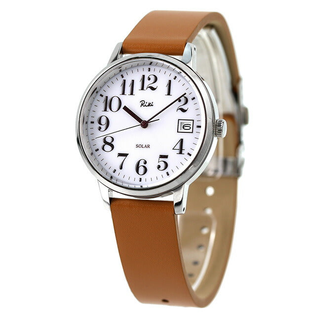 セイコー アルバ リキ スタンダート ソーラー ソーラー 腕時計 ブランド メンズ レディース 革ベルト SEIKO AKPD402 アナログ ホワイト ライトブラウン AKPD402
