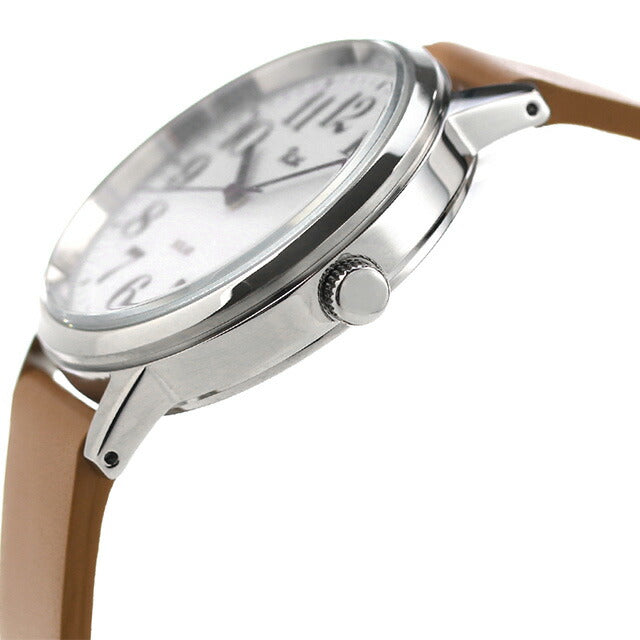 セイコー アルバ リキ スタンダート ソーラー ソーラー 腕時計 ブランド メンズ レディース 革ベルト SEIKO AKPD402 アナログ ホワイト ライトブラウン AKPD402