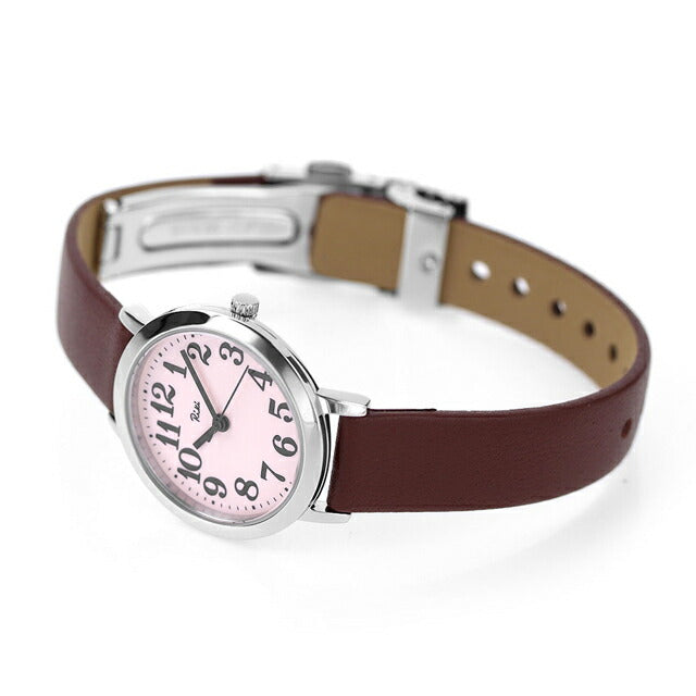 セイコー アルバ リキ クオーツ 腕時計 ブランド レディース SEIKO ALBA Riki AKQK409 アナログ ピンク ブラウン 記念品 プレゼント ギフト AKQK409