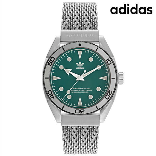 アディダス EDITION TWO クオーツ 腕時計 ブランド メンズ adidas AOFH22005 アナログ グリーン AOFH22005