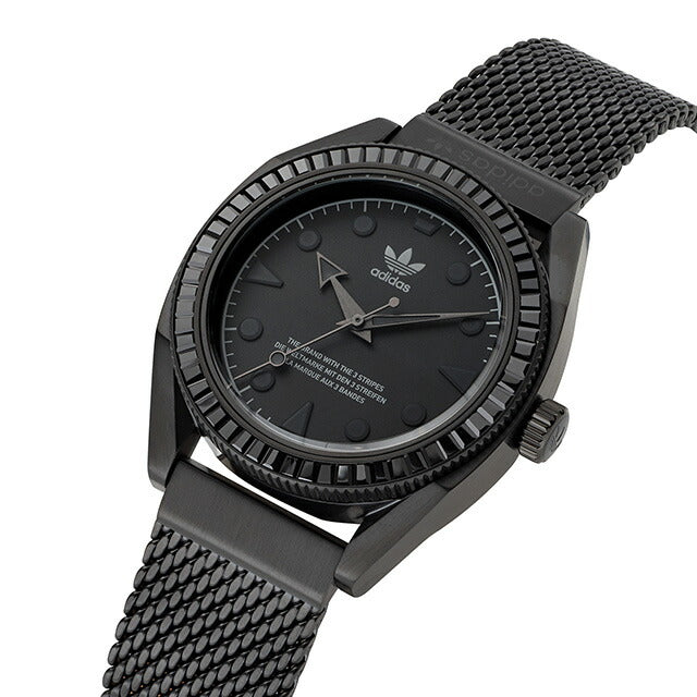 アディダス EDITION TWO ICON クオーツ 腕時計 ブランド メンズ adidas AOFH22510 アナログ オールブラック 黒 AOFH22510