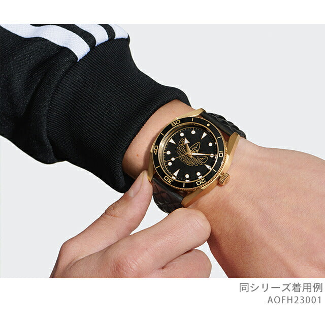 アディダス Edition Two Icon クォーツ 電池式 腕時計 ブランド メンズ レディース adidas AOFH23001 アナログ ブラック 黒 AOFH23001