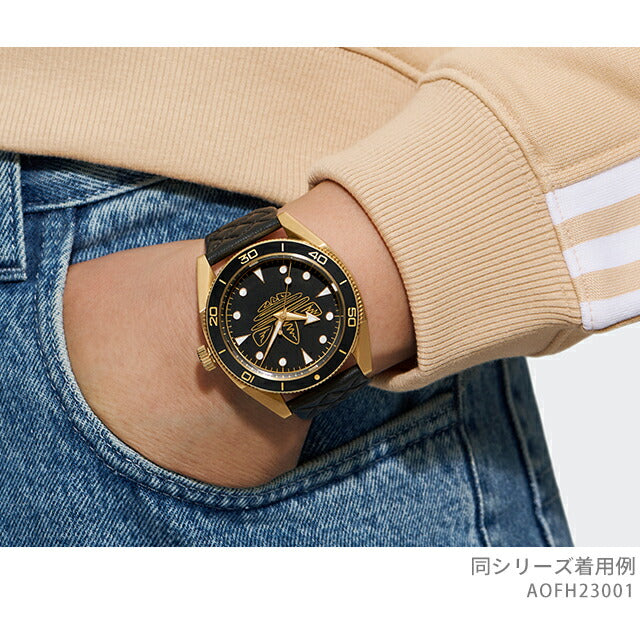アディダス Edition Two Icon クォーツ 電池式 腕時計 ブランド メンズ レディース adidas AOFH23001 アナログ ブラック 黒 AOFH23001