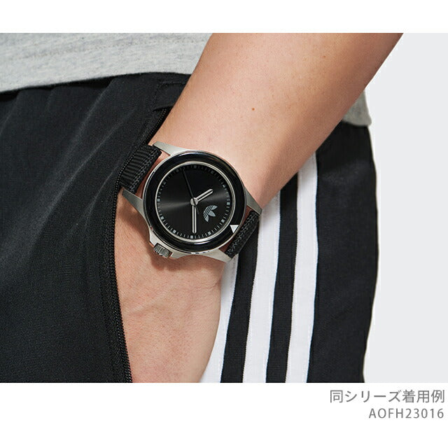 アディダス Expression One クォーツ 電池式 腕時計 ブランド メンズ レディース adidas AOFH23016 アナログ ブラック 黒 AOFH23016