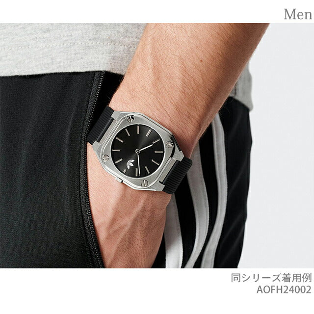 アディダス CITY TECH THIN クオーツ 腕時計 ブランド メンズ adidas AOFH24002 アナログ ブラック 黒 AOFH24002
