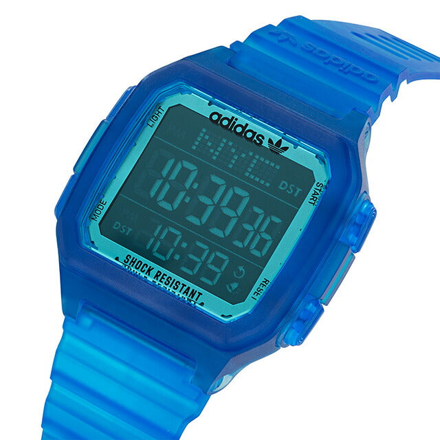 アディダス DIGITAL ONE GMT クオーツ 腕時計 ブランド メンズ レディース adidas AOST22047 デジタル ブルー クリアブルー AOST22047