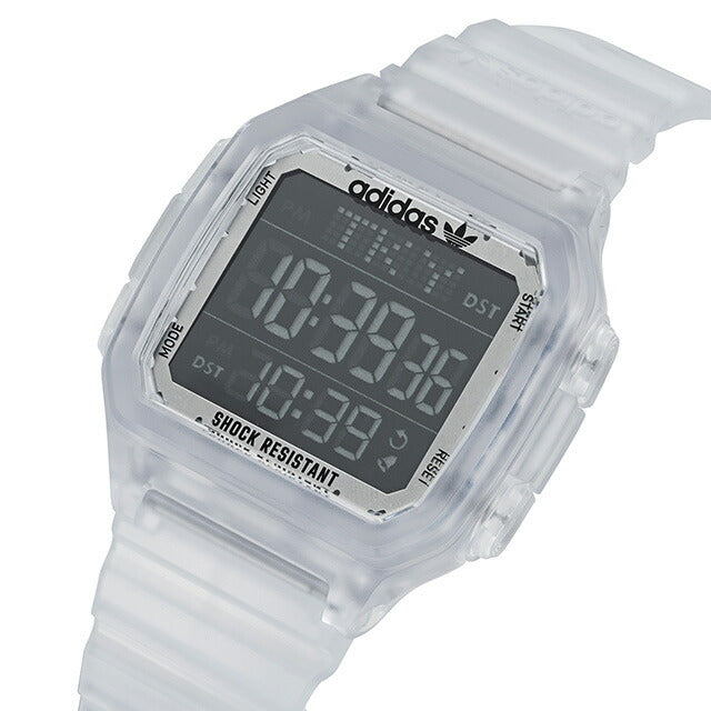 アディダス DIGITAL ONE GMT クオーツ 腕時計 ブランド メンズ レディース adidas AOST22049 デジタル ブラック スケルトン 黒 AOST22049