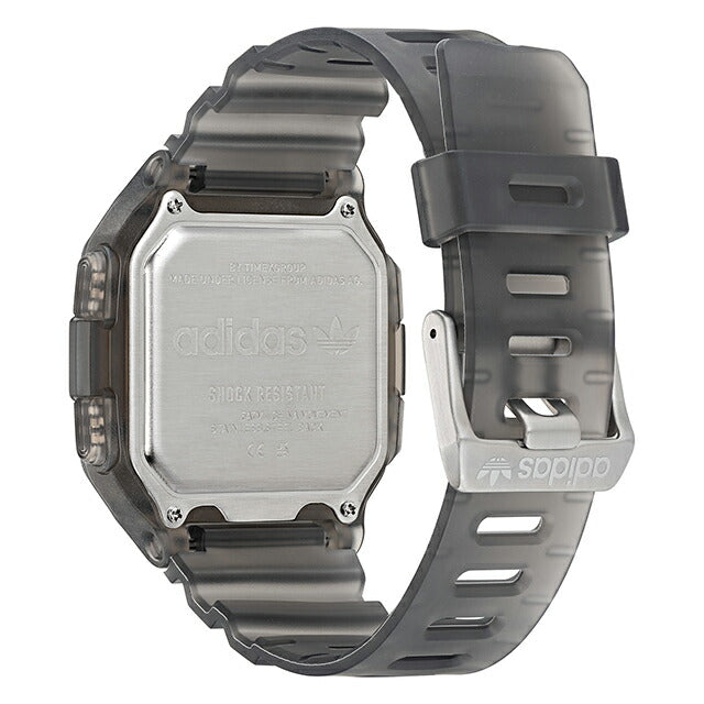 アディダス DIGITAL ONE GMT クォーツ 電池式 腕時計 ブランド メンズ レディース adidas AOST22050 デジタル ブラック 黒 AOST22050