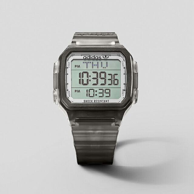 アディダス DIGITAL ONE GMT クォーツ 電池式 腕時計 ブランド メンズ レディース adidas AOST22050 デジタル ブラック 黒 AOST22050