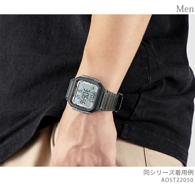 アディダス DIGITAL ONE GMT クォーツ 電池式 腕時計 ブランド メンズ レディース adidas AOST22050 デジタル ブラック 黒 AOST22050