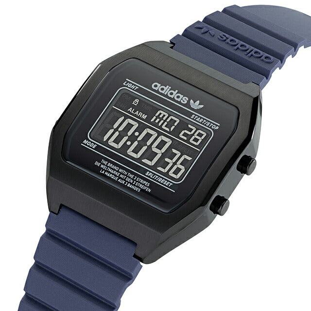 アディダス DIGITAL TWO クオーツ 腕時計 ブランド メンズ レディース adidas AOST22077 デジタル ブラック ネイビーブルー 黒 AOST22077
