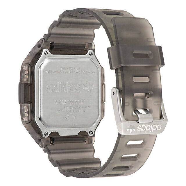 アディダス DIGITAL ONE GMT クォーツ 電池式 腕時計 ブランド レディース adidas AOST22554 デジタル ブラック イエロー 黒 AOST22554
