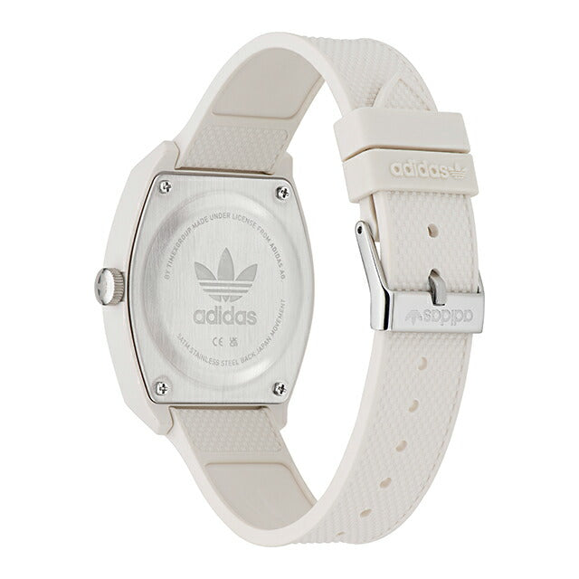 アディダス Project Two クォーツ 電池式 腕時計 ブランド メンズ レディース adidas AOST23047 アナログ ホワイト 白 AOST23047