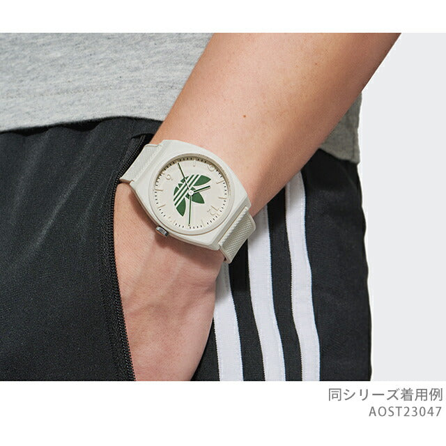 アディダス Project Two クォーツ 電池式 腕時計 ブランド メンズ レディース adidas AOST23047 アナログ ホワイト 白 AOST23047