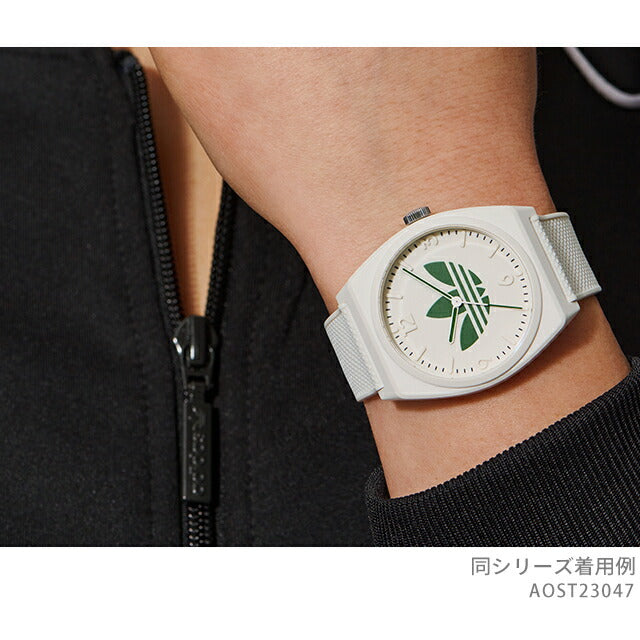 アディダス Project Two クォーツ 電池式 腕時計 ブランド メンズ レディース adidas AOST23047 アナログ ホワイト 白 AOST23047