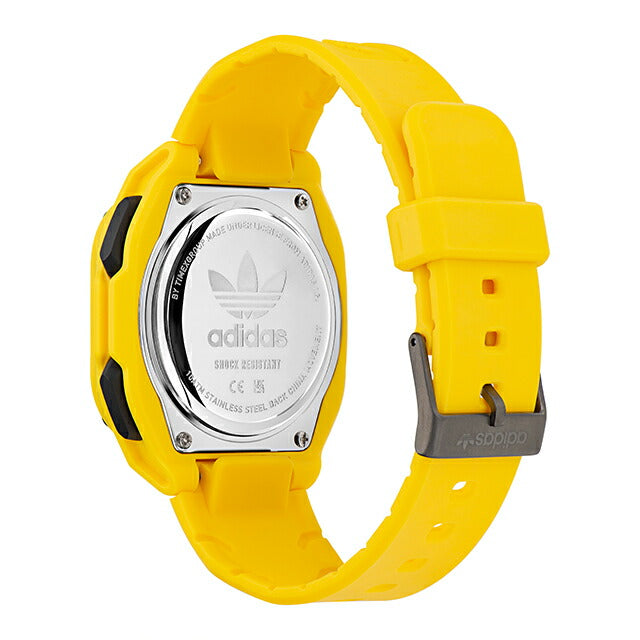 アディダス City Tech Two クォーツ 電池式 腕時計 ブランド メンズ レディース adidas AOST23060 デジタル ブラック イエロー AOST23060
