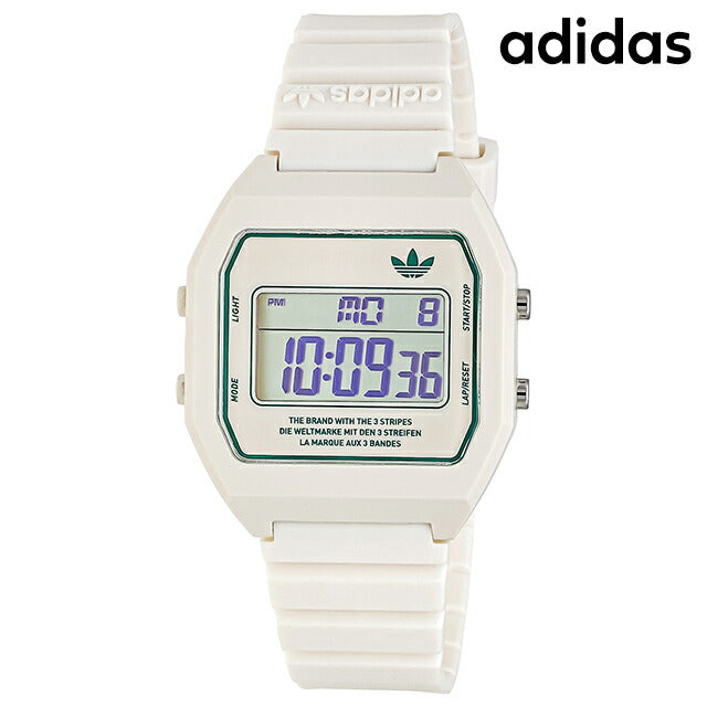 アディダス DIGITAL TWO クオーツ 腕時計 ブランド メンズ レディース adidas AOST23557 デジタル ホワイト 白 AOST23557