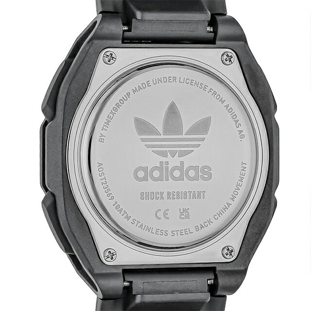 アディダス CITY TECH TWO GRFX クォーツ 電池式 腕時計 ブランド メンズ adidas AOST23569 デジタル ブラック 黒 AOST23569