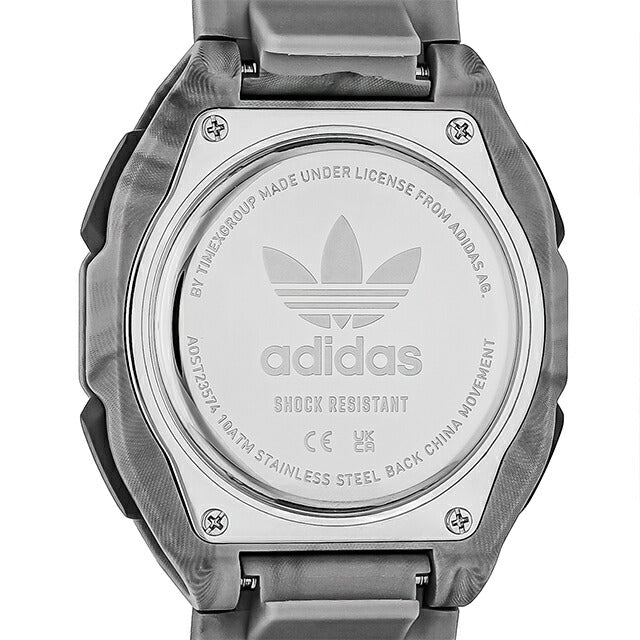 アディダス CITY TECH TWO GRFX クォーツ 電池式 腕時計 ブランド メンズ adidas AOST23574 デジタル ブラック グレー 黒 AOST23574