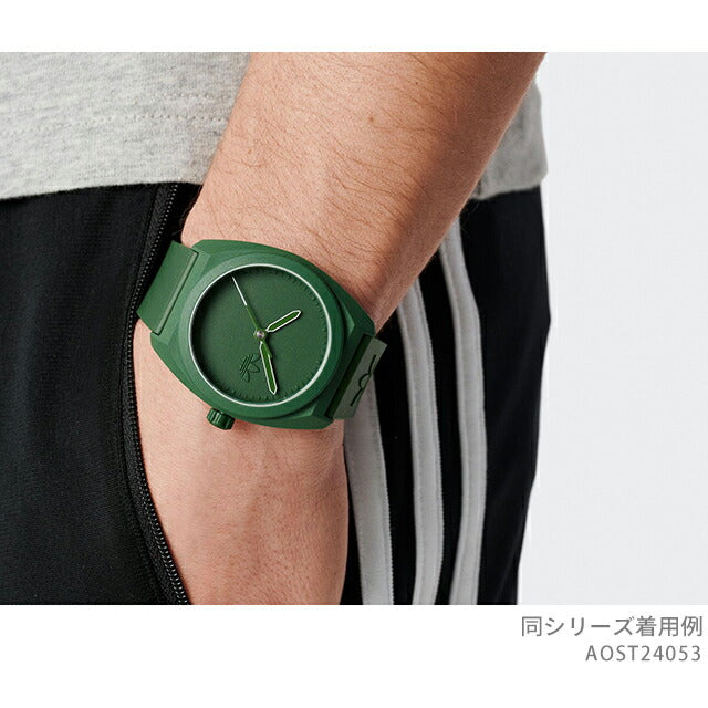アディダス PROJECT THREE クォーツ 電池式 腕時計 ブランド メンズ adidas AOST24053 アナログ グリーン AOST24053