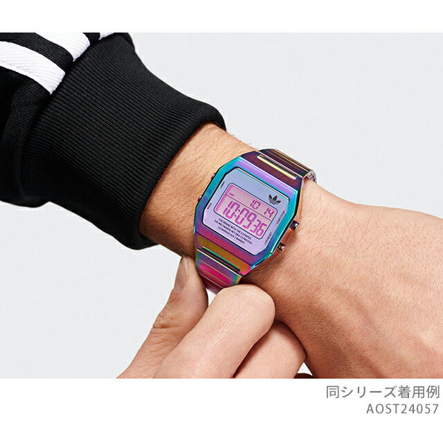 アディダス DIGITAL TWO クォーツ 電池式 腕時計 ブランド メンズ レディース adidas AOST24057 デジタル マルチカラー AOST24057