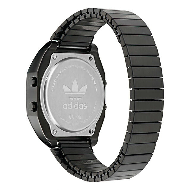 アディダス DIGITAL TWO クォーツ 電池式 腕時計 ブランド メンズ レディース adidas AOST24059 デジタル オールブラック 黒 AOST24059