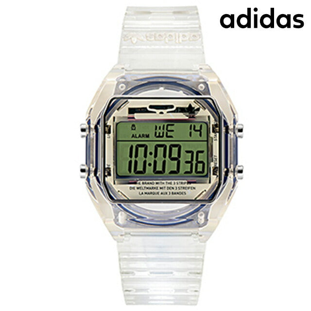 アディダス DIGITAL TWO Crystal クオーツ 腕時計 ブランド メンズ レディース adidas AOST24061 デジタル スケルトン AOST24061