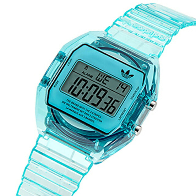 アディダス DIGITAL TWO Crystal クオーツ 腕時計 ブランド メンズ レディース adidas AOST24065 デジタル クリアブルー AOST24065