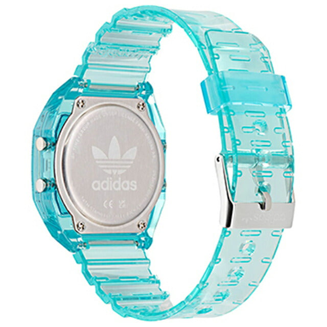 アディダス DIGITAL TWO Crystal クオーツ 腕時計 ブランド メンズ レディース adidas AOST24065 デジタル クリアブルー AOST24065