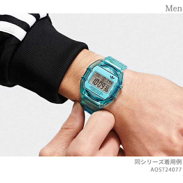 アディダス CITY TECH TWO GRFX クオーツ 腕時計 ブランド メンズ レディース adidas AOST24077 デジタル ブラック AOST24077
