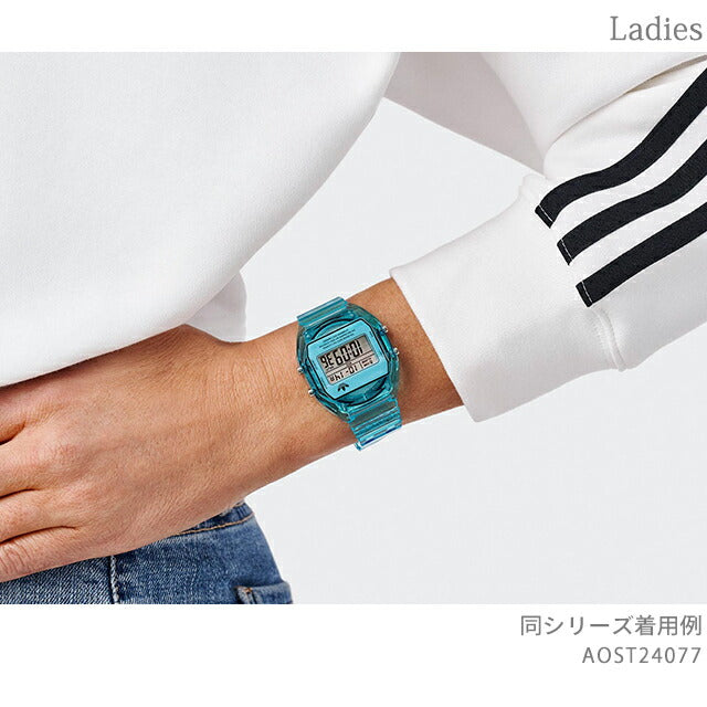 アディダス CITY TECH TWO GRFX クオーツ 腕時計 ブランド メンズ レディース adidas AOST24077 デジタル ブラック AOST24077