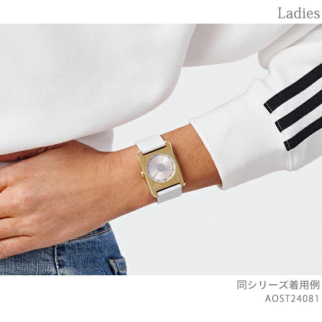 アディダス RETRO POP ONE クオーツ 腕時計 ブランド メンズ レディース adidas AOST24081 アナログ シルバー ホワイト 白 AOST24081