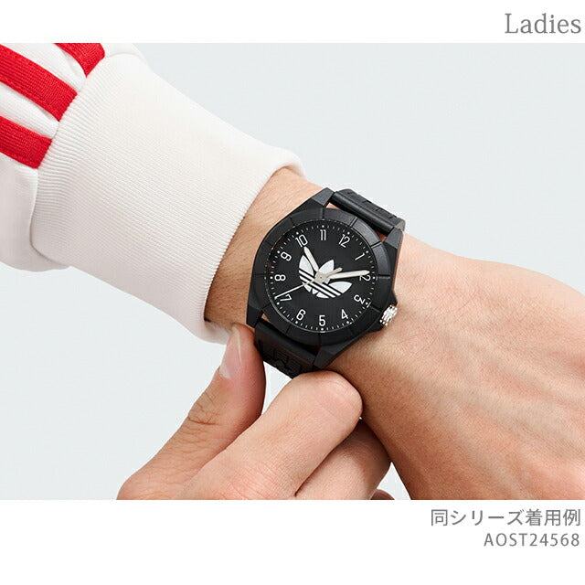 アディダス PROJECT FOUR クォーツ 電池式 腕時計 ブランド メンズ レディース adidas AOST24568 アナログ ブラック 黒 AOST24568