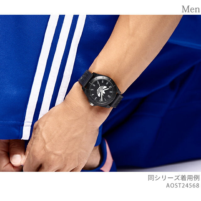 アディダス PROJECT FOUR クォーツ 電池式 腕時計 ブランド メンズ レディース adidas AOST24568 アナログ ブラック 黒 AOST24568