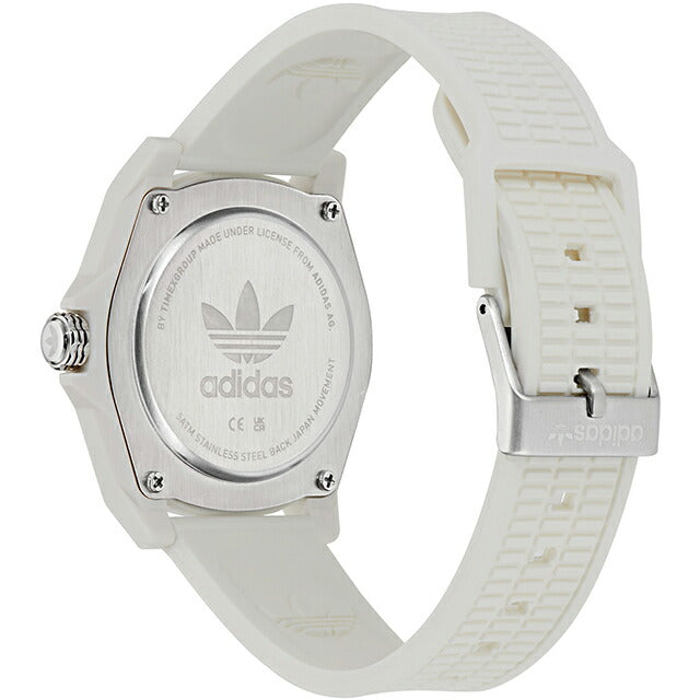 アディダス PROJECT FOUR クォーツ 電池式 腕時計 ブランド メンズ レディース adidas AOST24570 アナログ ホワイト 白 AOST24570