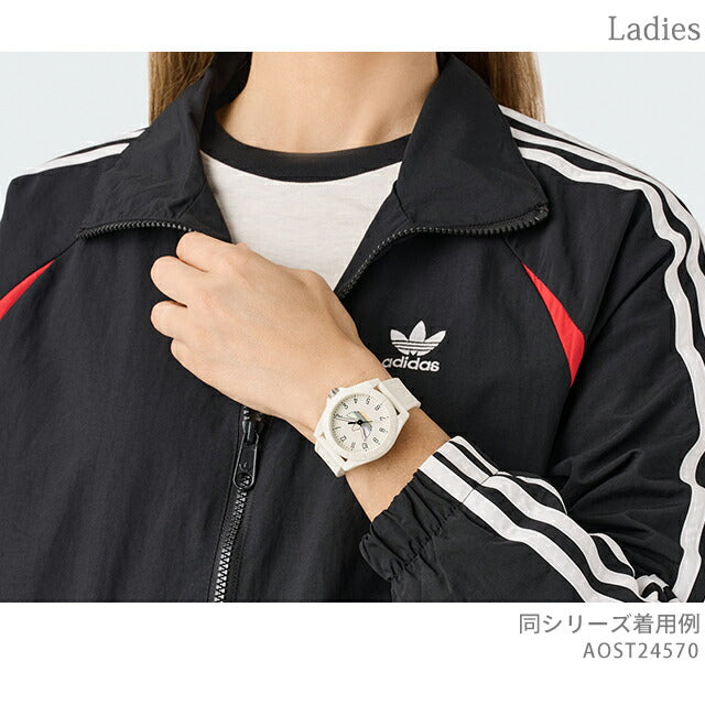 アディダス PROJECT FOUR クォーツ 電池式 腕時計 ブランド メンズ レディース adidas AOST24570 アナログ ホワイト 白 AOST24570