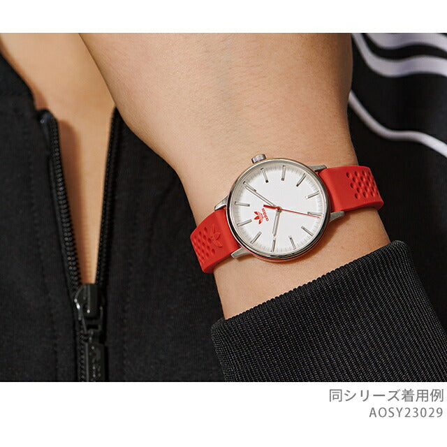 アディダス CODE ONE XSMALL クォーツ 電池式 腕時計 ブランド レディース adidas AOSY23029 アナログ ホワイト レッド 白 AOSY23029