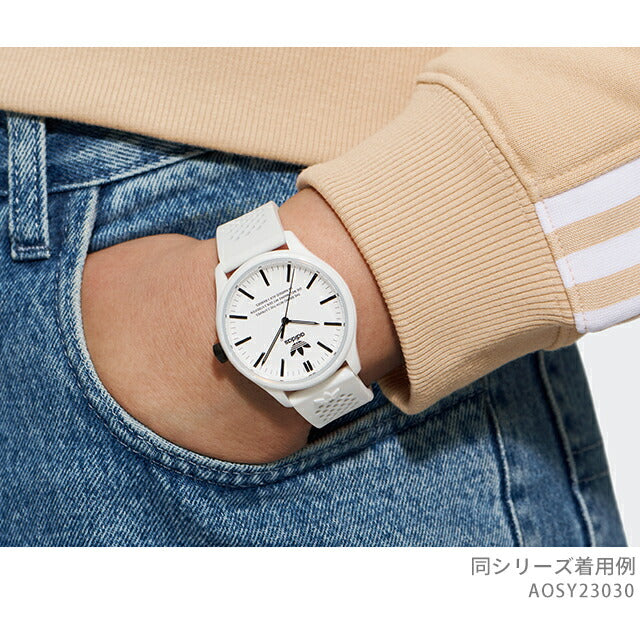 アディダス Code One Ceramic クォーツ 電池式 腕時計 ブランド メンズ レディース adidas AOSY23030 アナログ ホワイト 白 AOSY23030