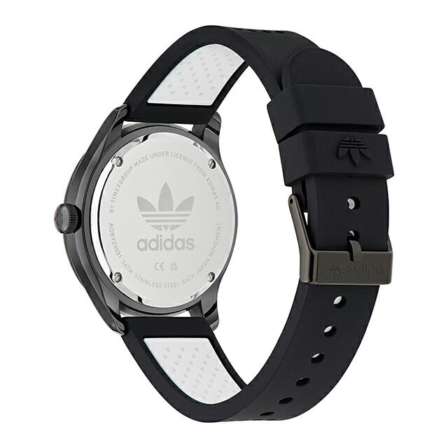 アディダス Code One Ceramic クォーツ 電池式 腕時計 ブランド メンズ レディース adidas AOSY23031 アナログ ブラック 黒 AOSY23031