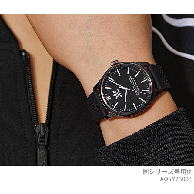アディダス Code One Ceramic クォーツ 電池式 腕時計 ブランド メンズ レディース adidas AOSY23031 アナログ ブラック 黒 AOSY23031