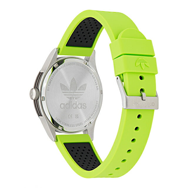アディダス Code Three クォーツ 電池式 腕時計 ブランド メンズ レディース adidas AOSY23034 アナログ シルバー グリーン AOSY23034