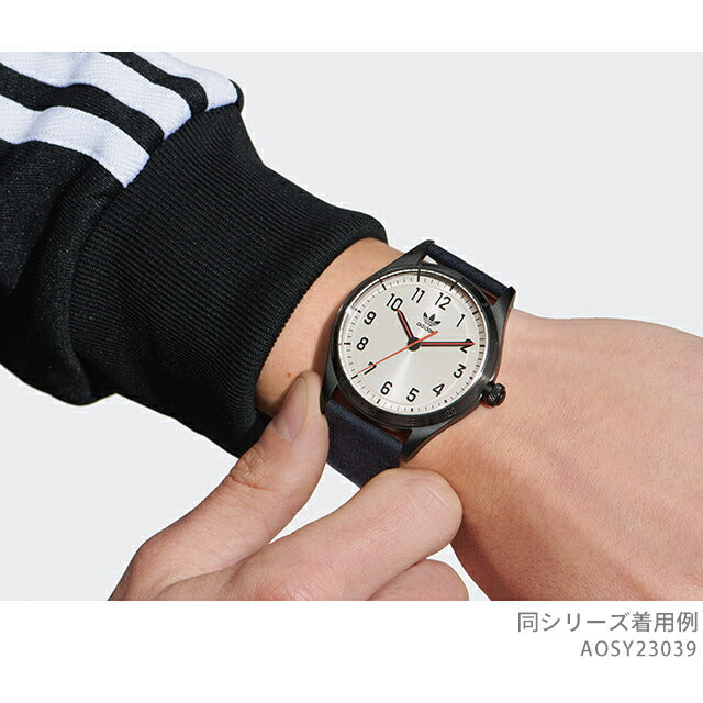 アディダス Code Four クォーツ 電池式 腕時計 ブランド メンズ レディース adidas AOSY23039 アナログ アイボリー ネイビー AOSY23039