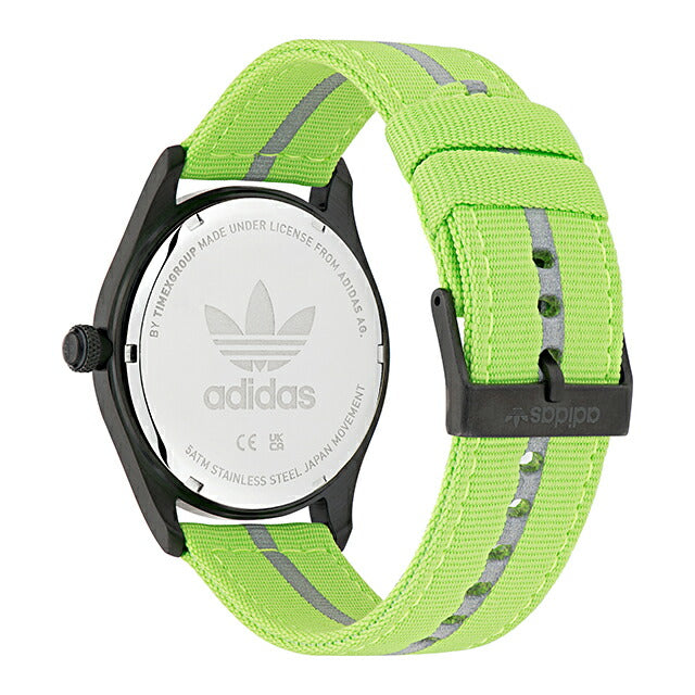 アディダス Code Four クォーツ 電池式 腕時計 ブランド メンズ レディース adidas AOSY23040 アナログ ブラック グリーン 黒 AOSY23040