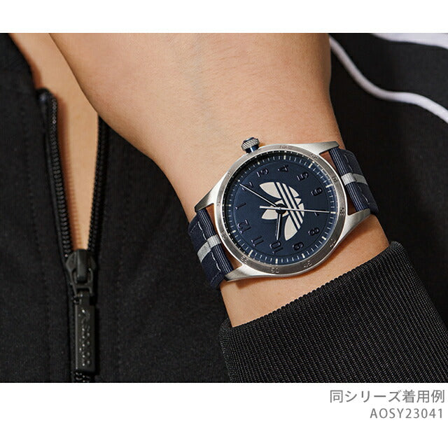 アディダス Code Four クォーツ 電池式 腕時計 ブランド メンズ レディース adidas AOSY23041 アナログ ブルー AOSY23041