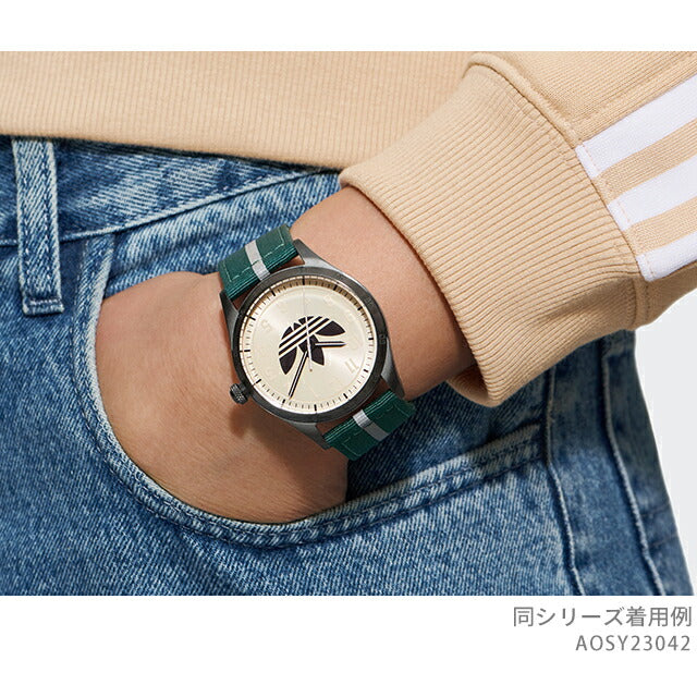 アディダス Code Four クォーツ 電池式 腕時計 ブランド メンズ レディース adidas AOSY23042 アナログ アイボリー グリーン AOSY23042