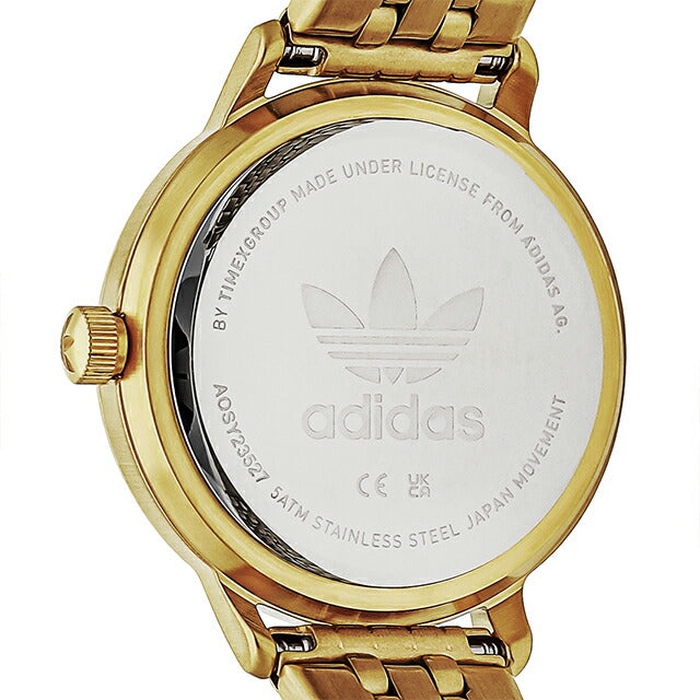 アディダス CODE ONE XSMALL クォーツ 電池式 腕時計 ブランド メンズ レディース adidas AOSY23527 アナログ ホワイト ゴールド 白 AOSY23527