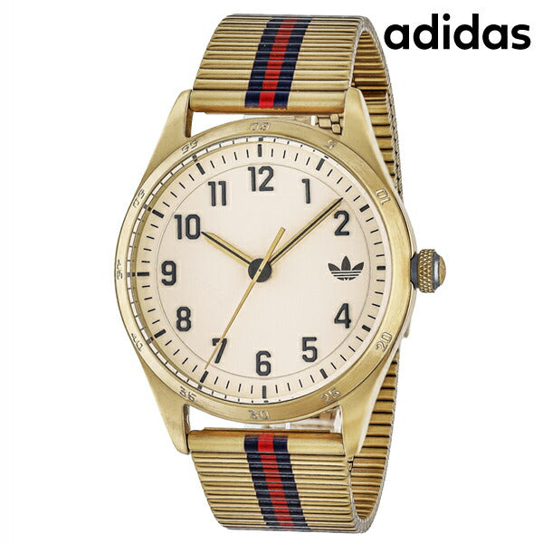 アディダス CODE FOUR クオーツ 腕時計 ブランド メンズ レディース adidas AOSY23530 アナログ ホワイト ゴールド ブルー レッド 白 AOSY23530