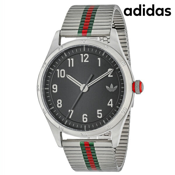 アディダス CODE FOUR クオーツ 腕時計 ブランド メンズ レディース adidas AOSY23532 アナログ ブラック グリーン レッド 黒 AOSY23532