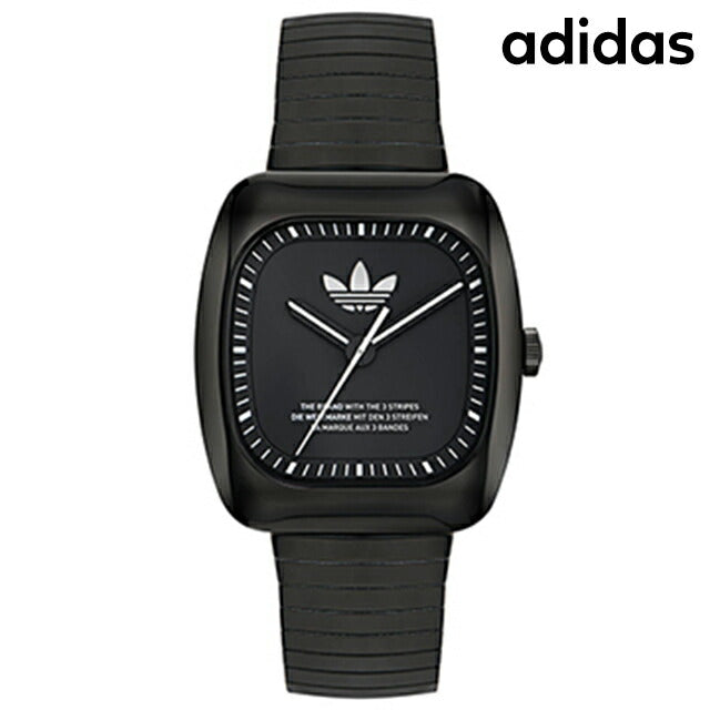 アディダス RETRO WAVE ONE クオーツ 腕時計 ブランド メンズ adidas AOSY24026 アナログ オールブラック 黒 AOSY24026